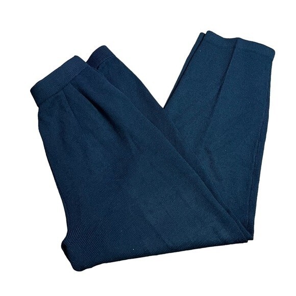 St. John By Marie Gray Black Elastic Band Straight Leg Trousers Size 14 Women - Picture 4 of 9